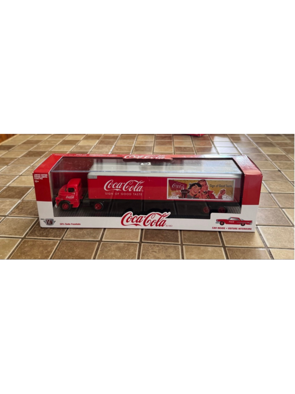 M2 Machines Coca-Cola Red Silver Truck & Car Toy One Size